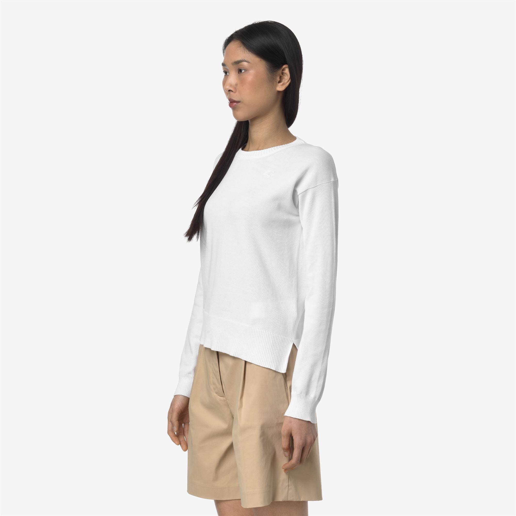 Knitwear_WOMAN_DOMITINE COTTON PS_Pull Over_White - Commercial 5