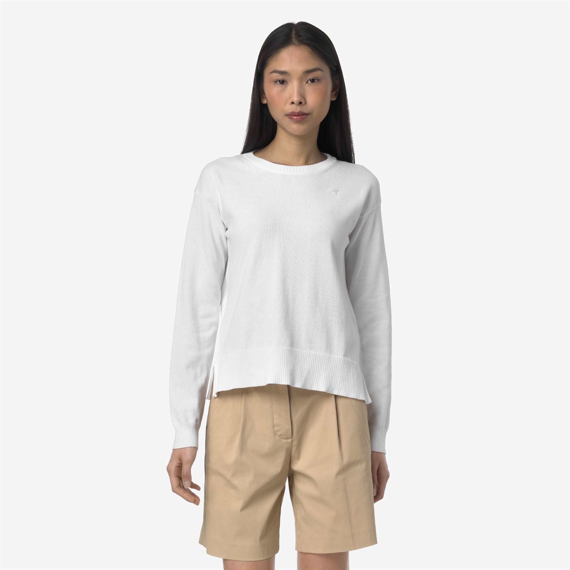 Knitwear_WOMAN_DOMITINE COTTON PS_Pull Over_White - Commercial 4