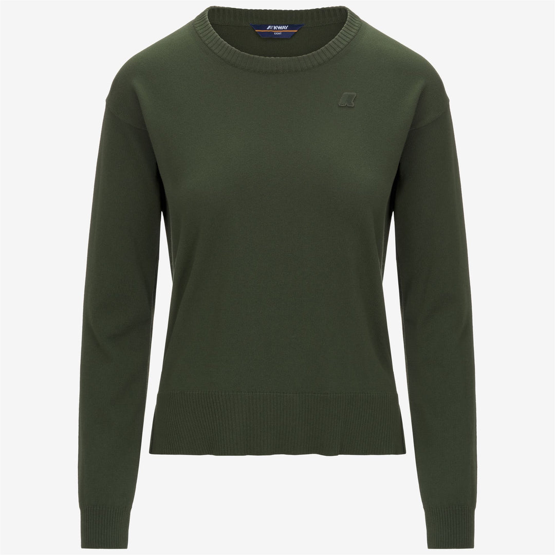Brown green Women's Cotton Knit Crop Sweater for Summer 01