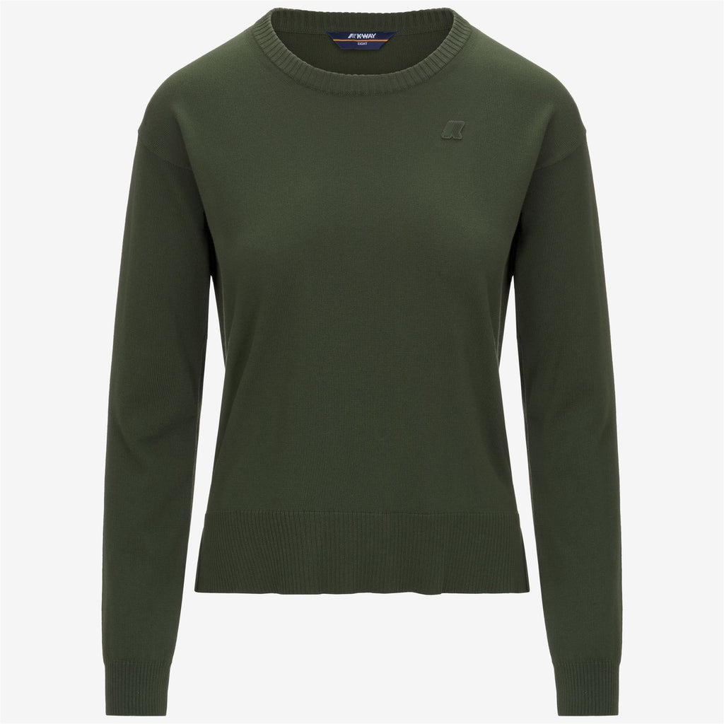 Knitwear_WOMAN_DOMITINE COTTON PS_Pull Over_Green Africa - Commercial 1