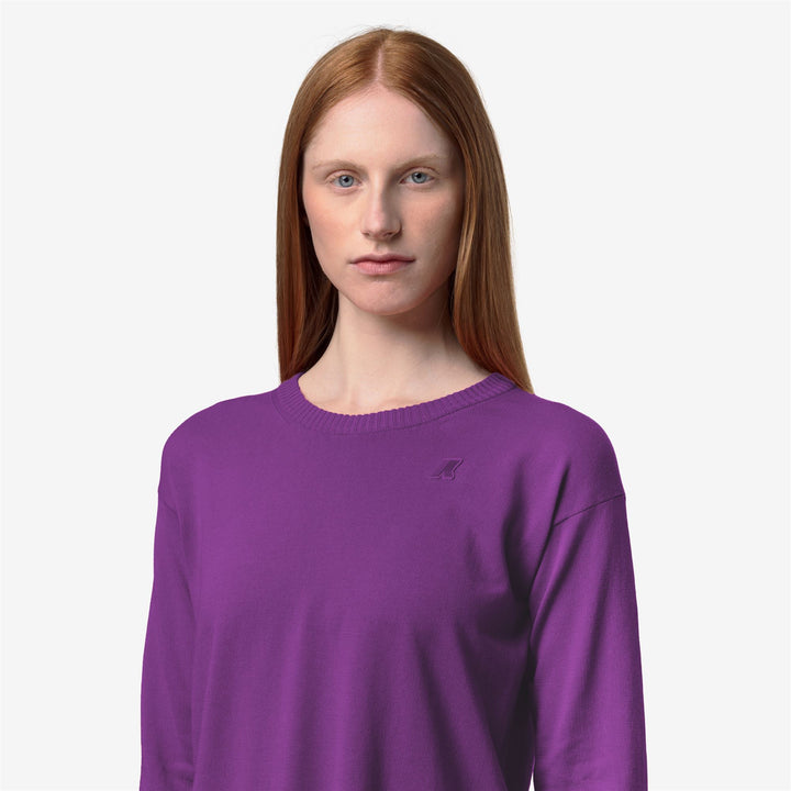Violet Women's Cotton Crop Sweater for Summer 2