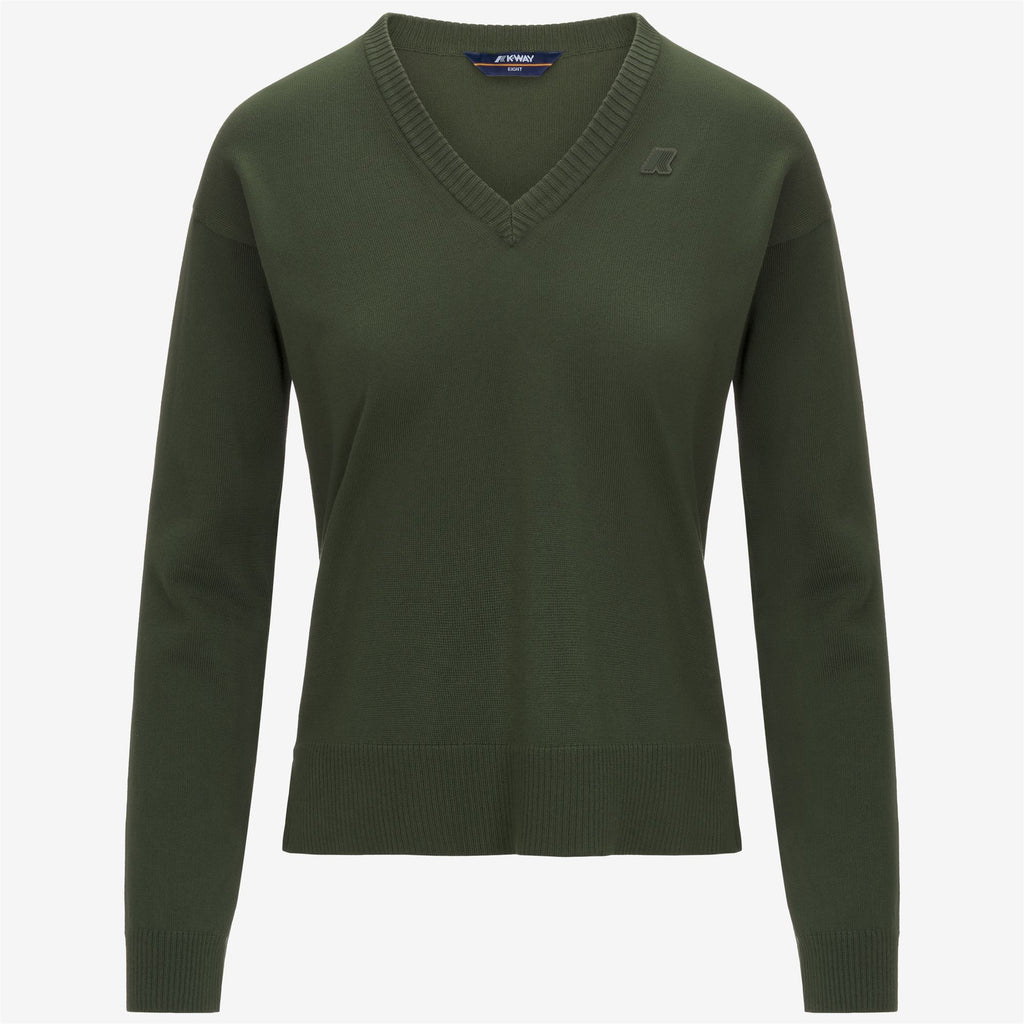 Knitwear_WOMAN_ADINE COTTON PS_Pull Over_Green Africa - Commercial 1