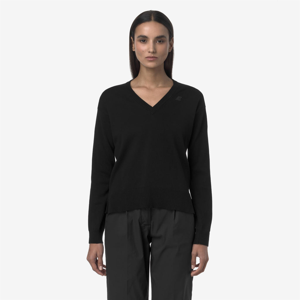 Knitwear_WOMAN_ADINE COTTON PS_Pull Over_Black Pure - Commercial 4
