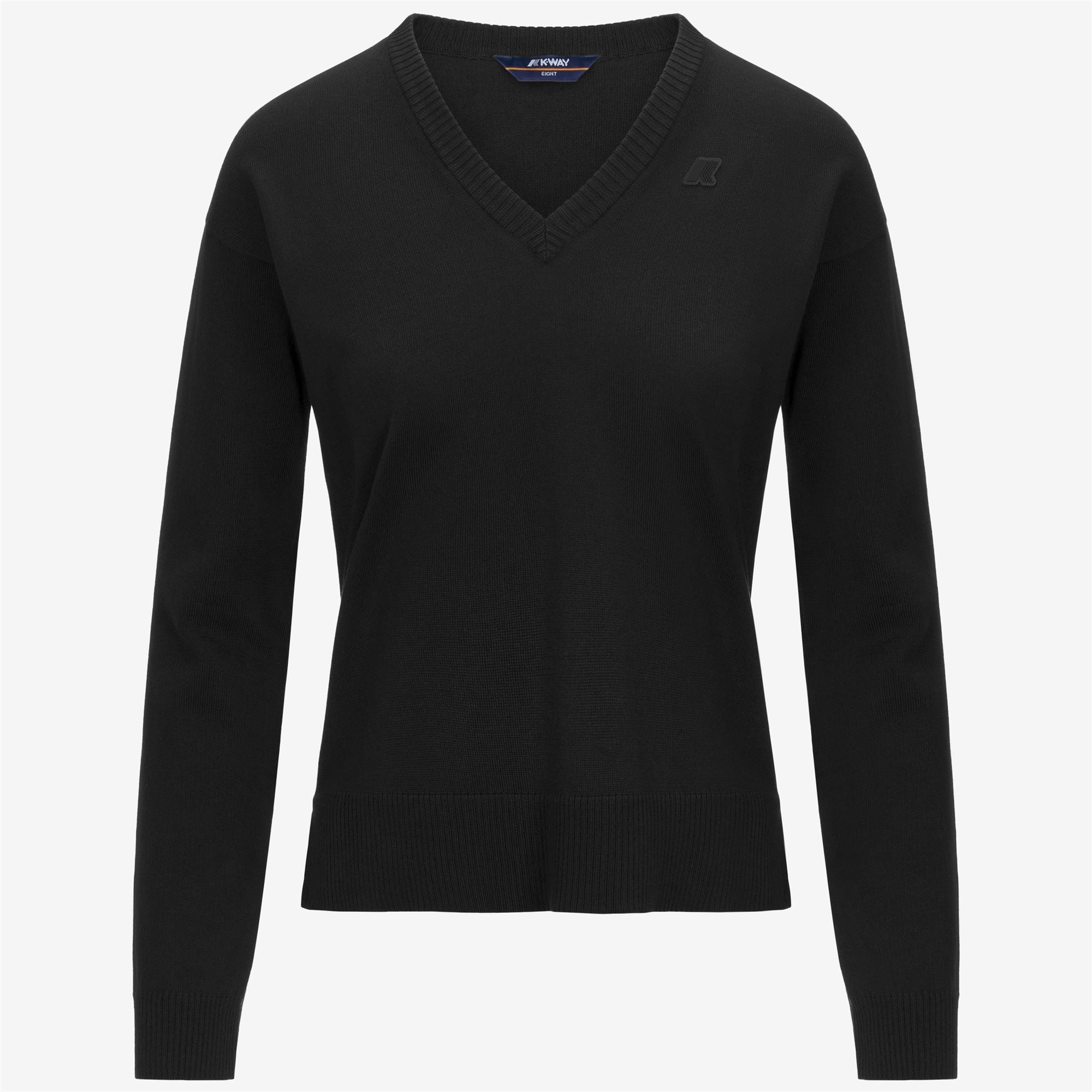 Knitwear_WOMAN_ADINE COTTON PS_Pull Over_Black Pure - Commercial 1