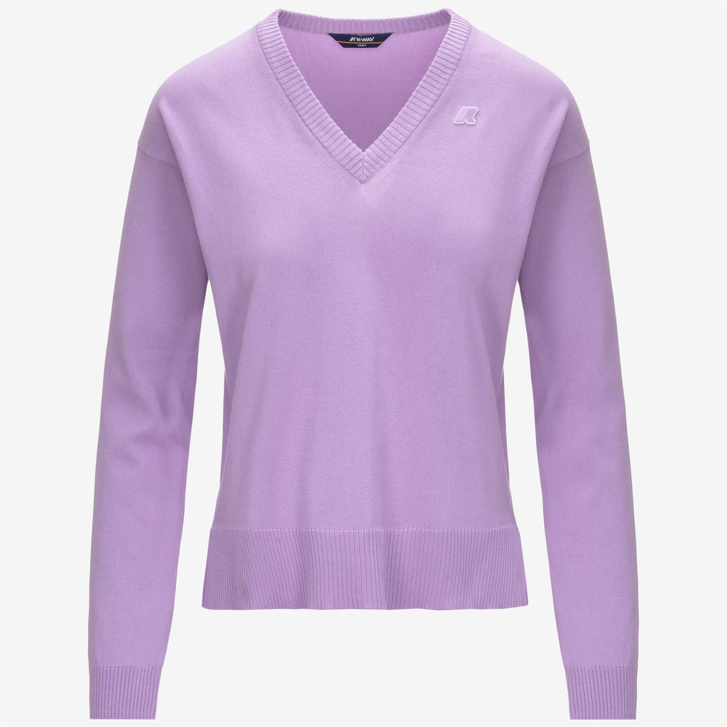 Knitwear_WOMAN_ADINE COTTON PS_Pull Over_Violet Lilas - Commercial 1