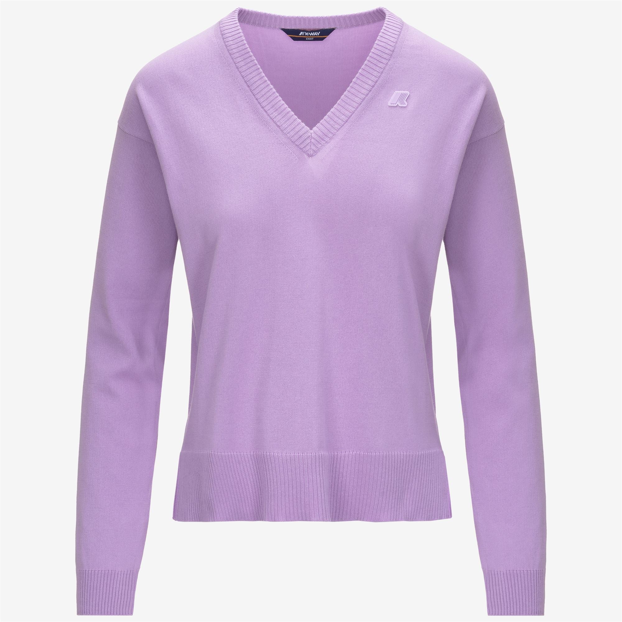Knitwear_WOMAN_ADINE COTTON PS_Pull Over_Violet Lilas - Commercial 1