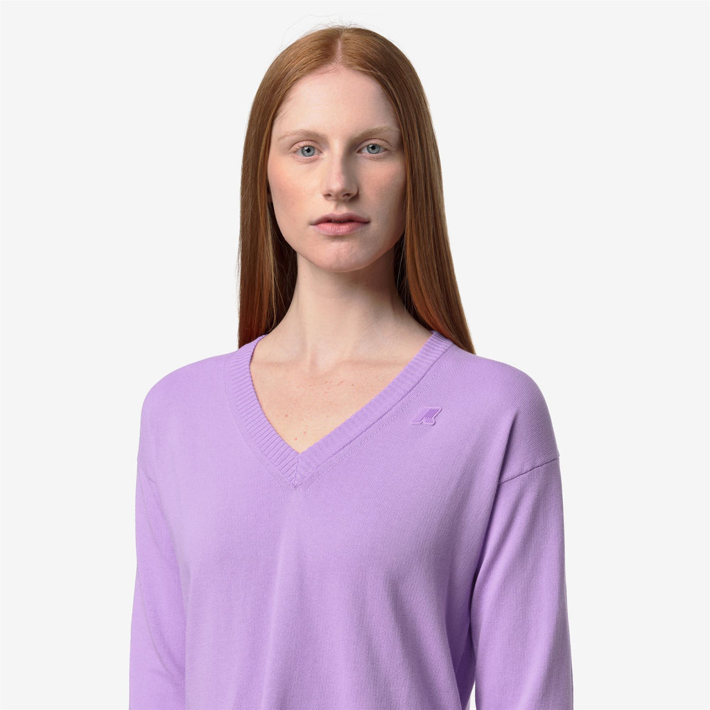 Knitwear_WOMAN_ADINE COTTON PS_Pull Over_Violet Lilas - Commercial 7