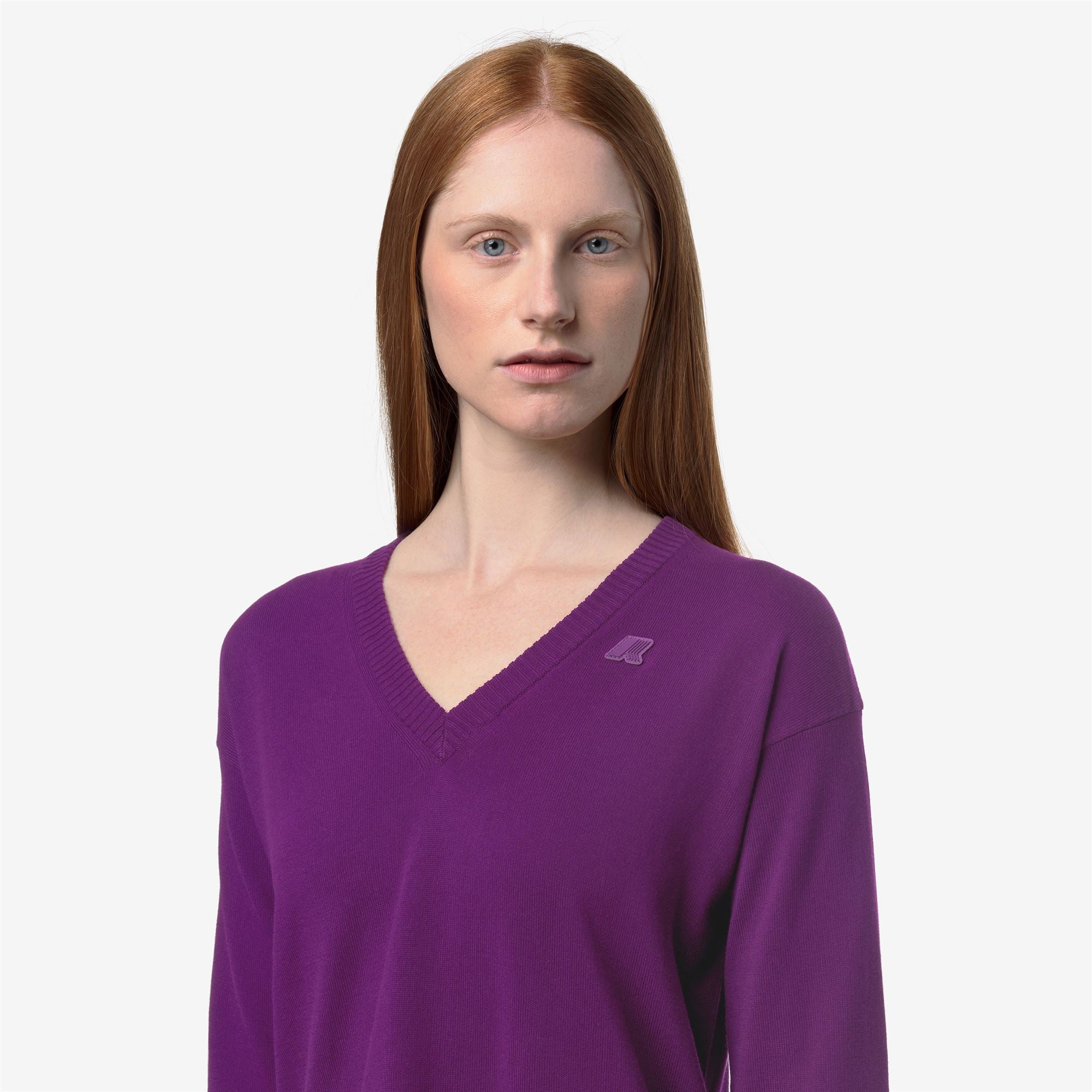 Knitwear_WOMAN_ADINE COTTON PS_Pull Over_Bright Violet - Commercial 7