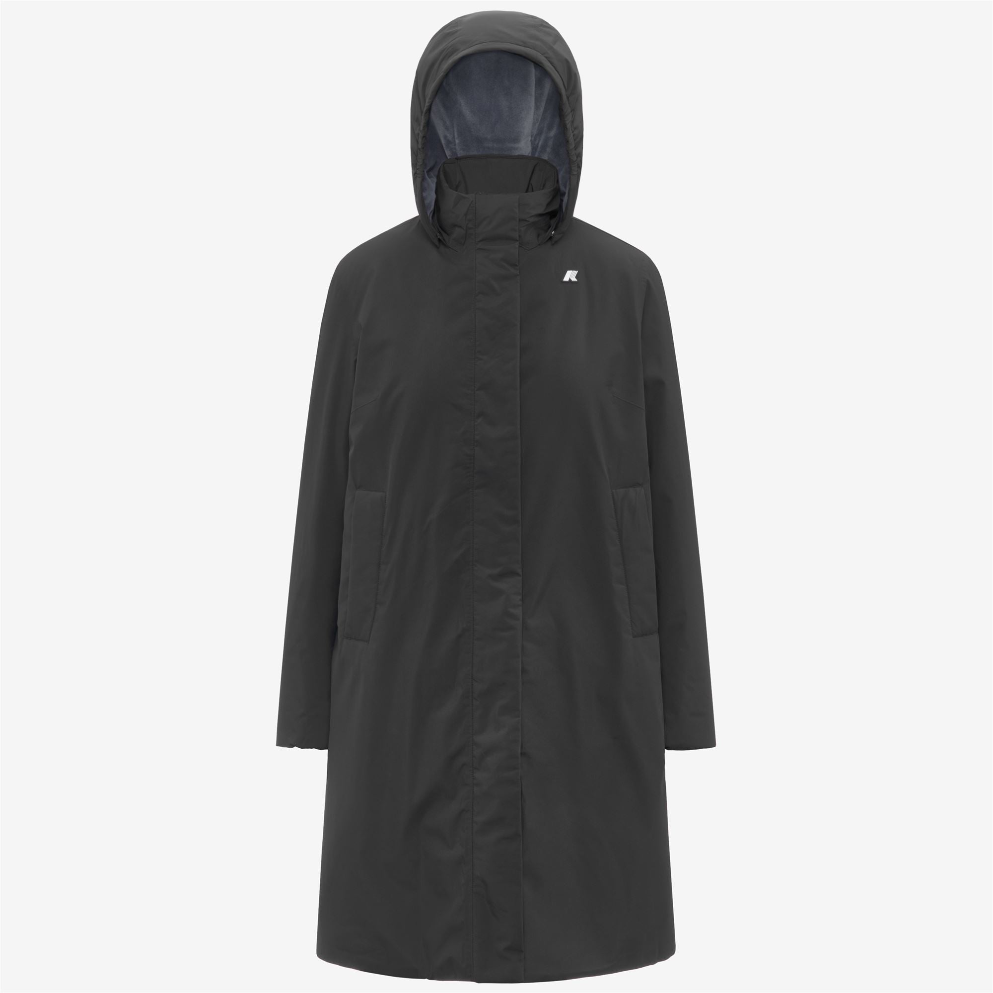 Jackets_WOMAN_SONJA SOFT TOUCH MARMOTTA_Long_Black Pure - Blue Airforce - Commercial 1