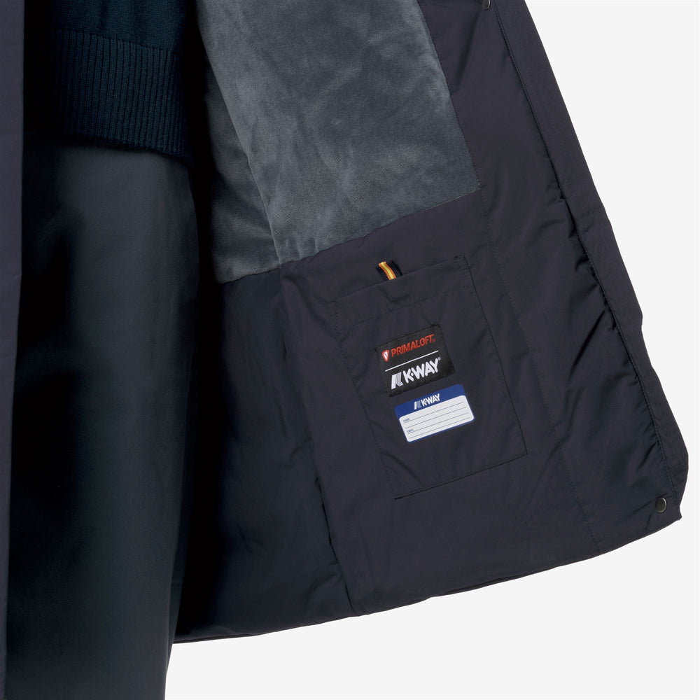 Blue Women's Long Waterproof Jacket with Faux Fur Lining 02