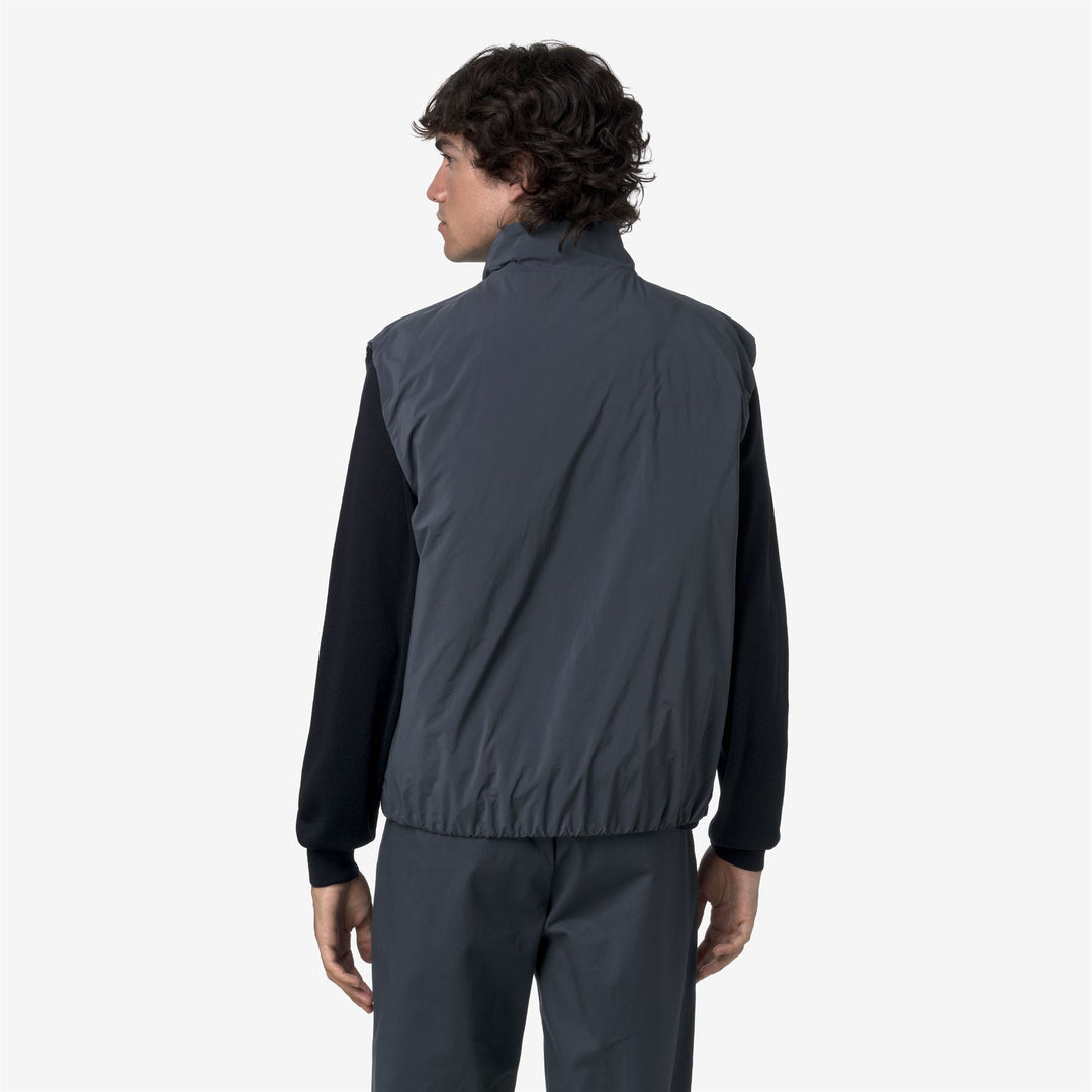 Chaleco aislante azul para hombre con acolchado ecológico main