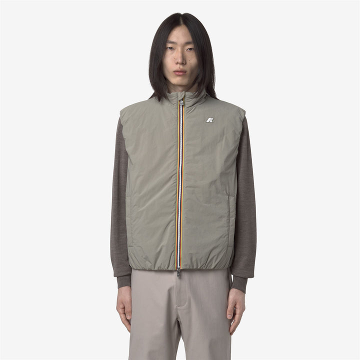 Chaleco térmico y aislante para hombre de roble verde con acolchado ecológico 3