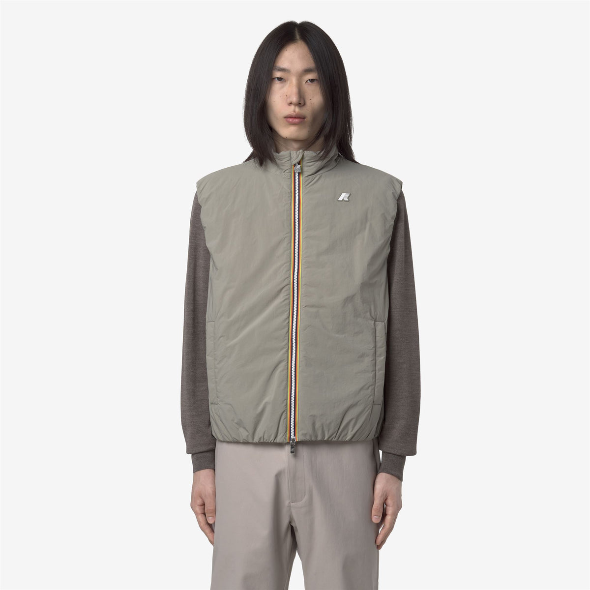 Jackets_MAN_VALEN PLAIN WARM_Vest_Green Oak - Commercial 4