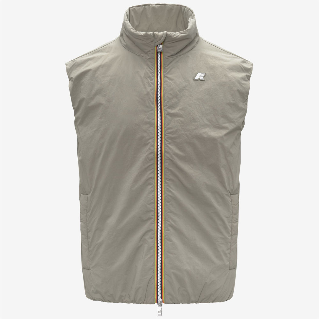 Chaleco térmico y aislante para hombre de roble verde con acolchado ecológico 01