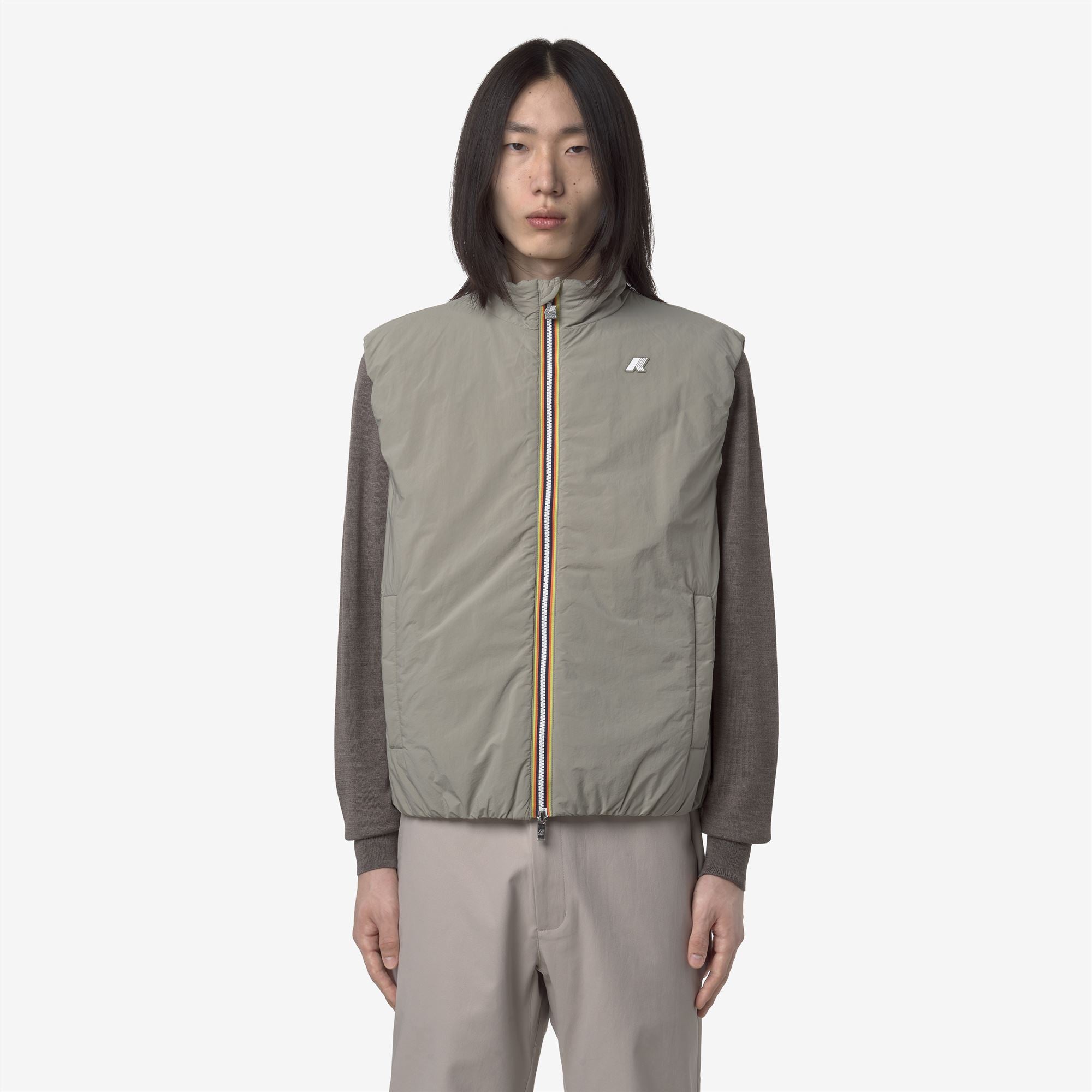 Jackets_MAN_VALEN PLAIN WARM_Vest_Green Oak - Commercial 4