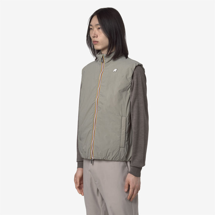 Chaleco térmico y aislante para hombre de roble verde con acolchado ecológico 4