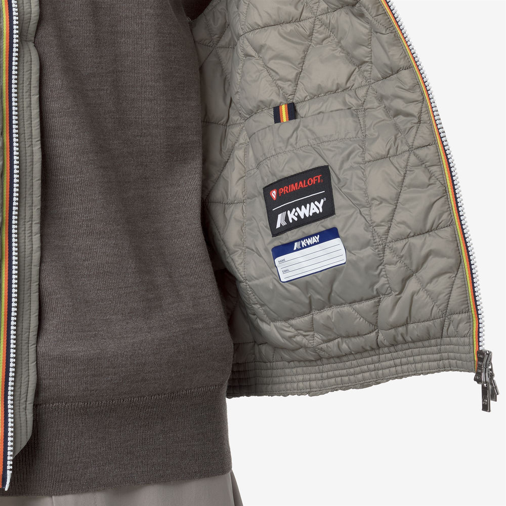 Chaleco térmico y aislante para hombre de roble verde con acolchado ecológico 02