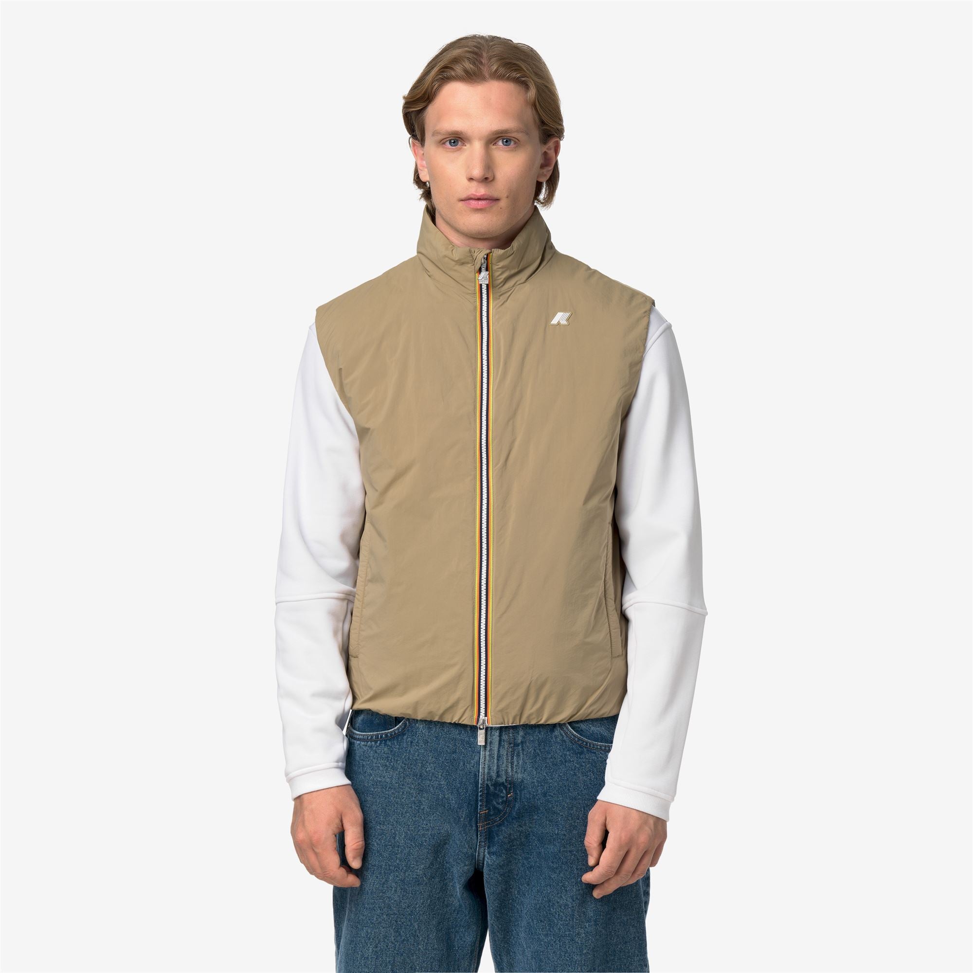 Jackets_Man_VALEN PLAIN WARM_Vest_Beige Khaki - Commercial 4