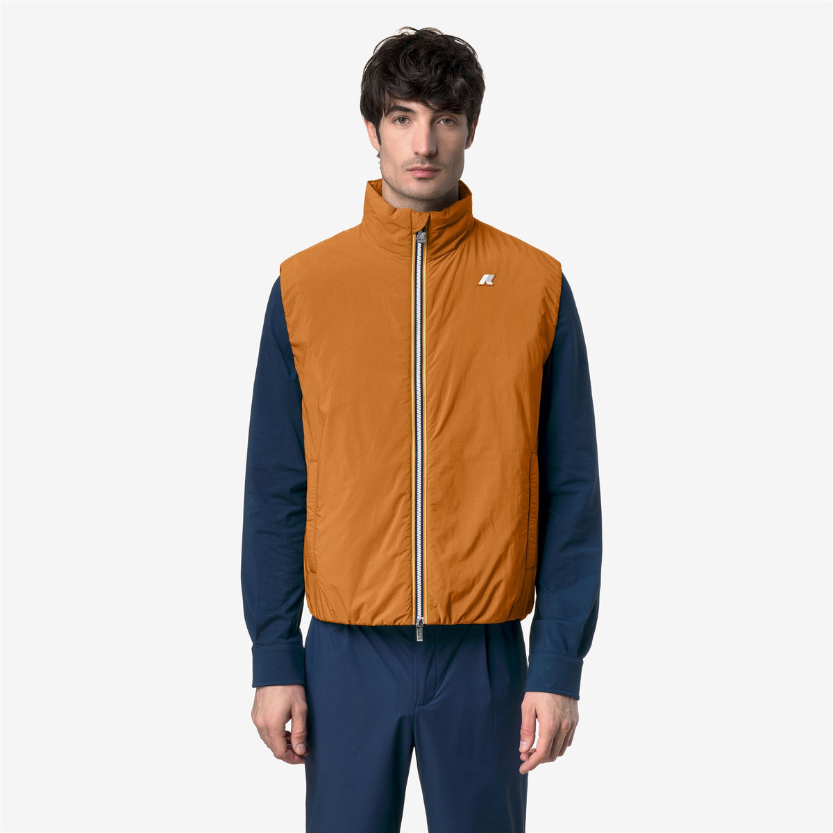 Jackets_MAN_VALEN PLAIN WARM_Vest_Orange Adobe - Commercial 4