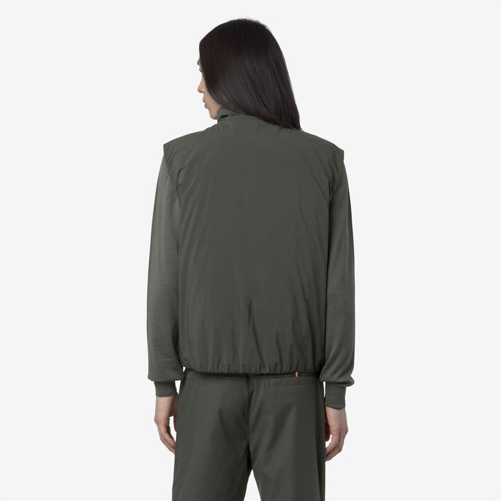 Dark green Men's Warm Vest Jacket for Spring and Fall 5