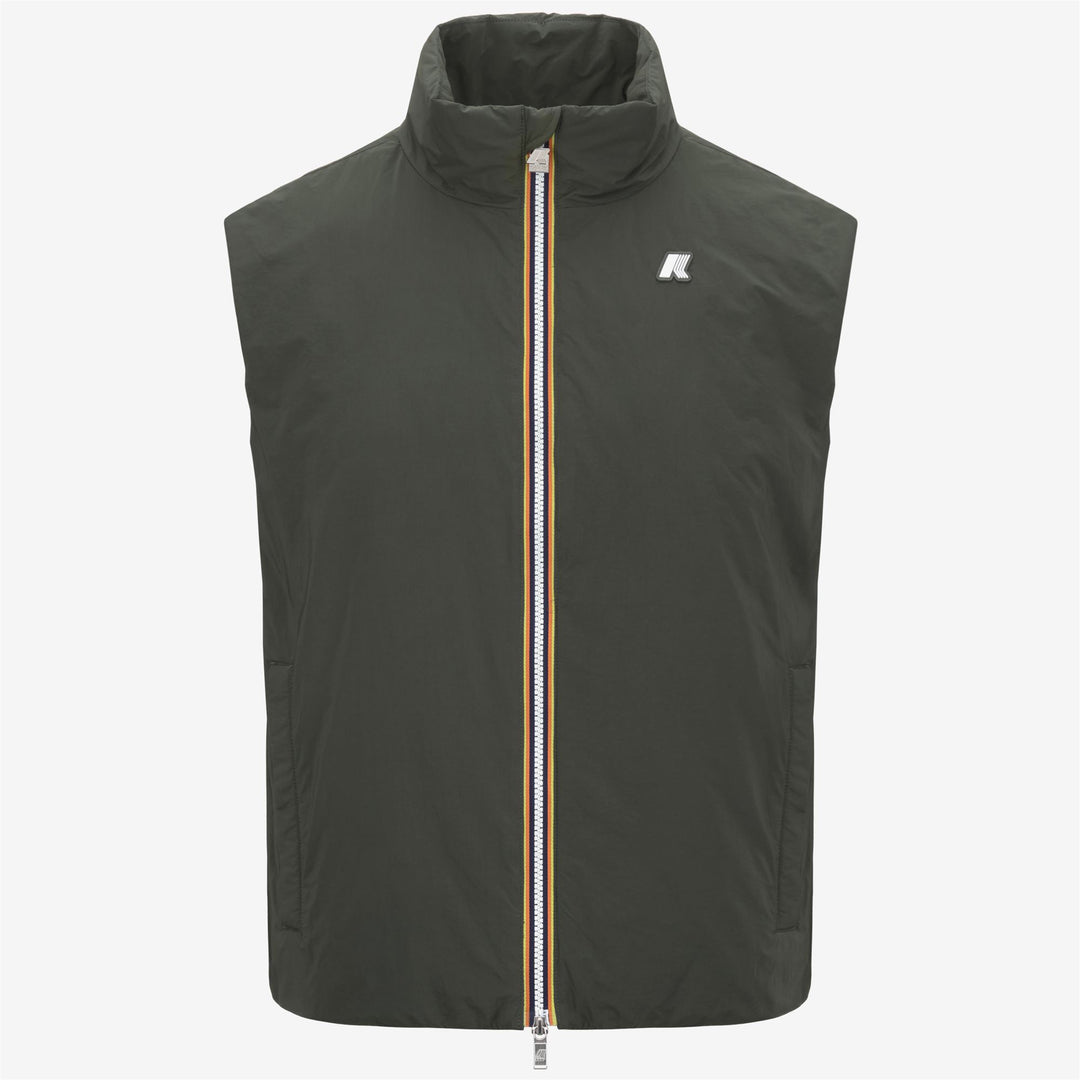 Dark green Men's Warm Vest Jacket for Spring and Fall 01