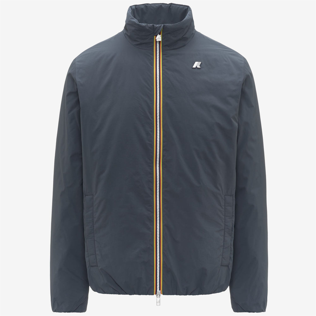 Chaqueta corta cálida azul Airforce para hombre con aislamiento ecológico 01