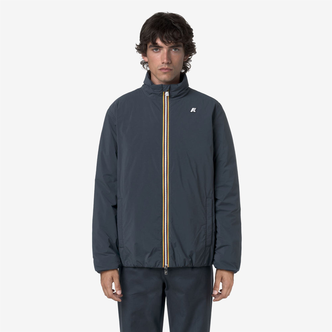 Chaqueta corta cálida azul Airforce para hombre con aislamiento ecológico main