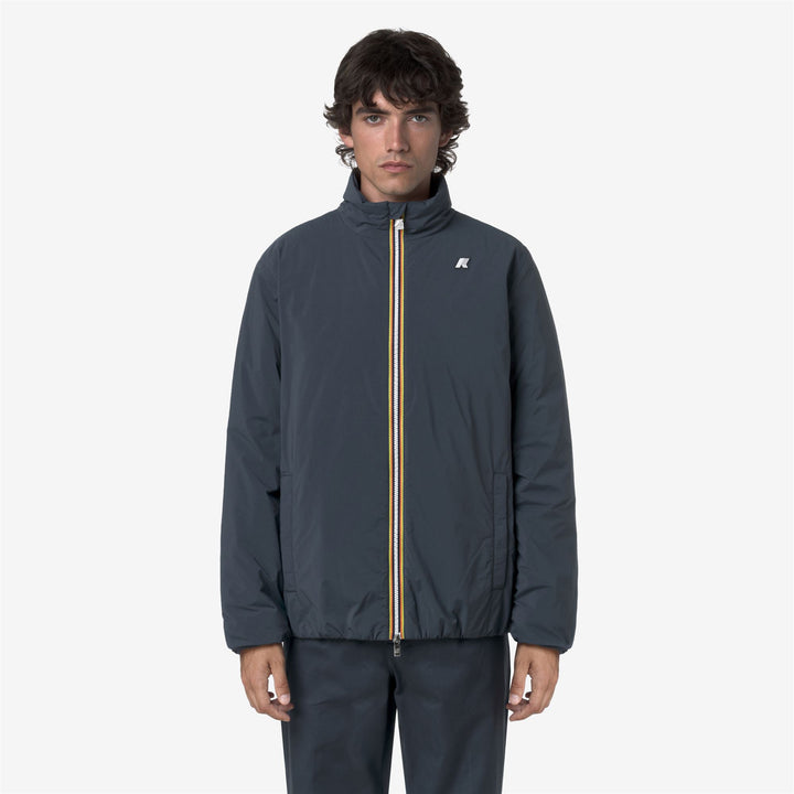 Chaqueta corta cálida azul Airforce para hombre con aislamiento ecológico 3