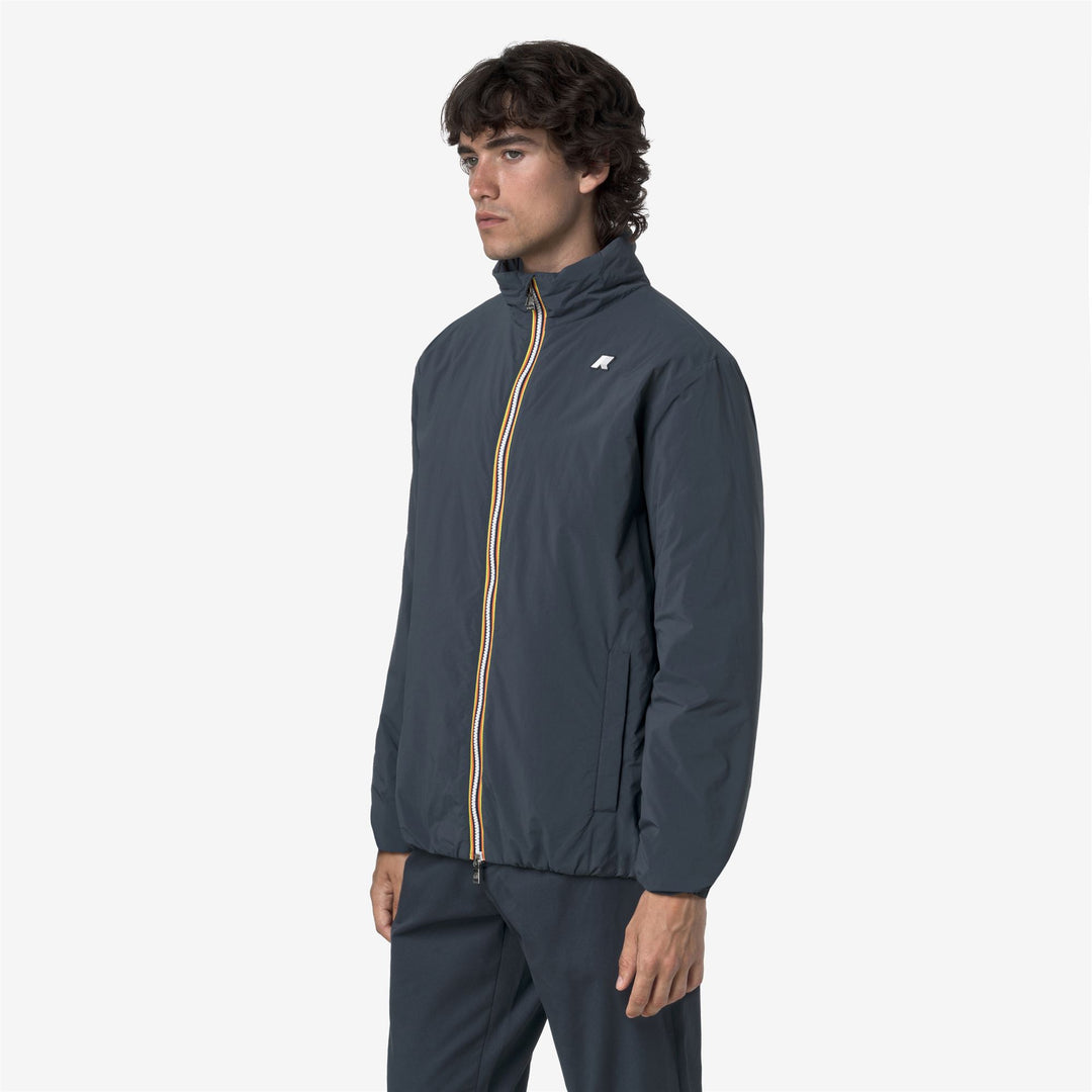 Chaqueta corta cálida azul Airforce para hombre con aislamiento ecológico main