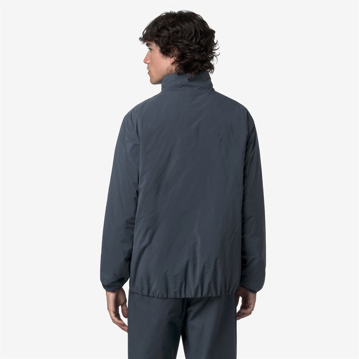 Chaqueta corta cálida azul Airforce para hombre con aislamiento ecológico 5