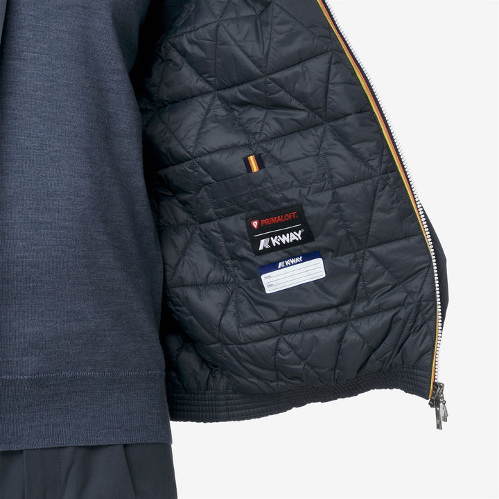 Chaqueta corta cálida azul Airforce para hombre con aislamiento ecológico 2