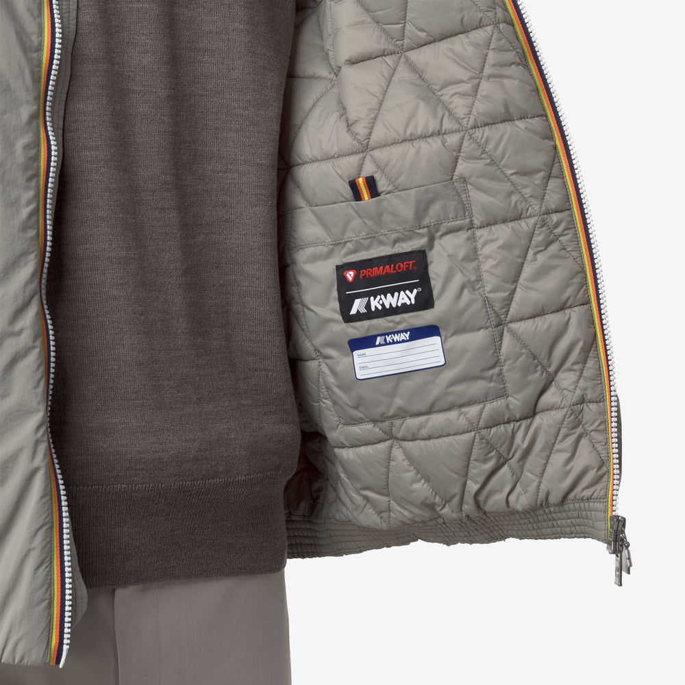 Chaqueta corta aislante ecológica para hombre color verde roble 02