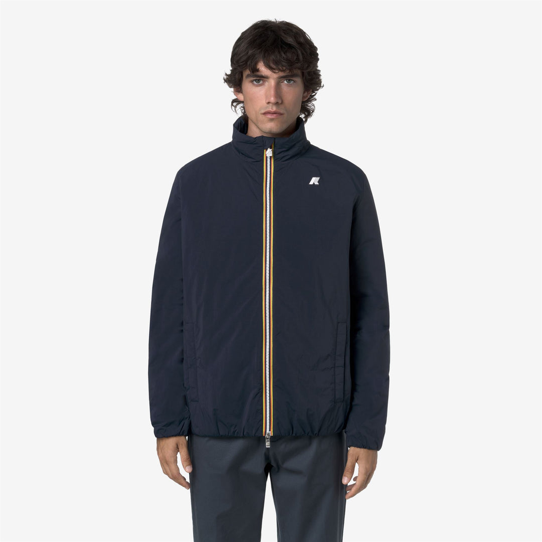 Blue Men's Short Winter Jacket 01