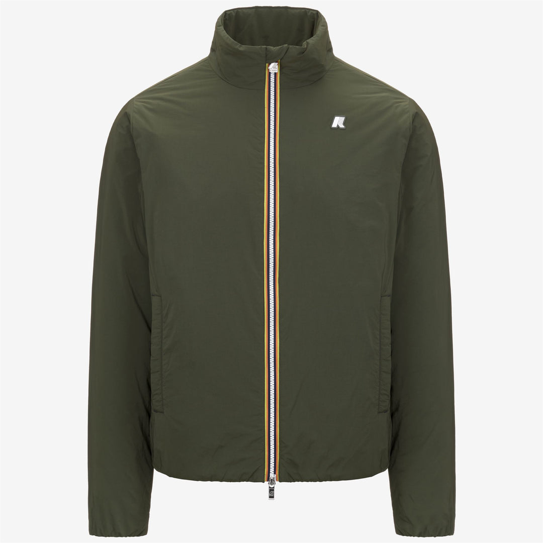 Chaqueta corta verde para hombre para primavera y otoño 01