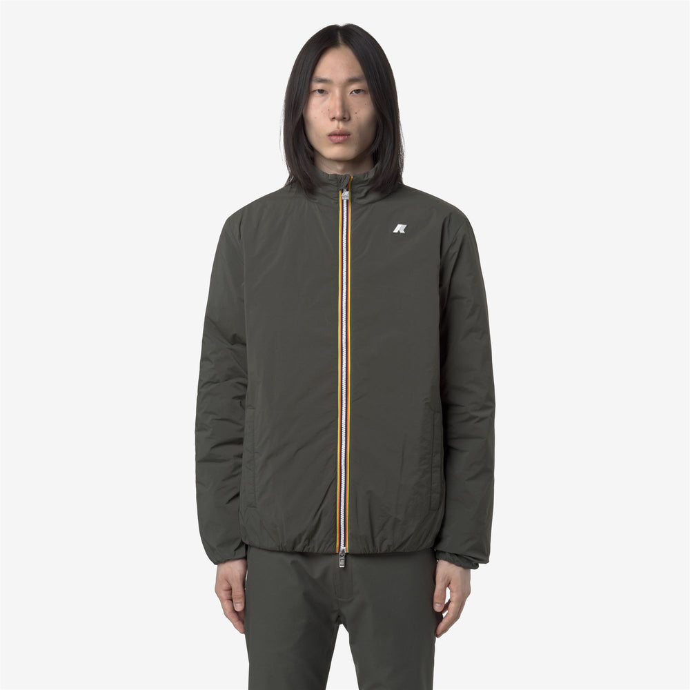 Green Men's Short Jacket for Spring and Fall 02