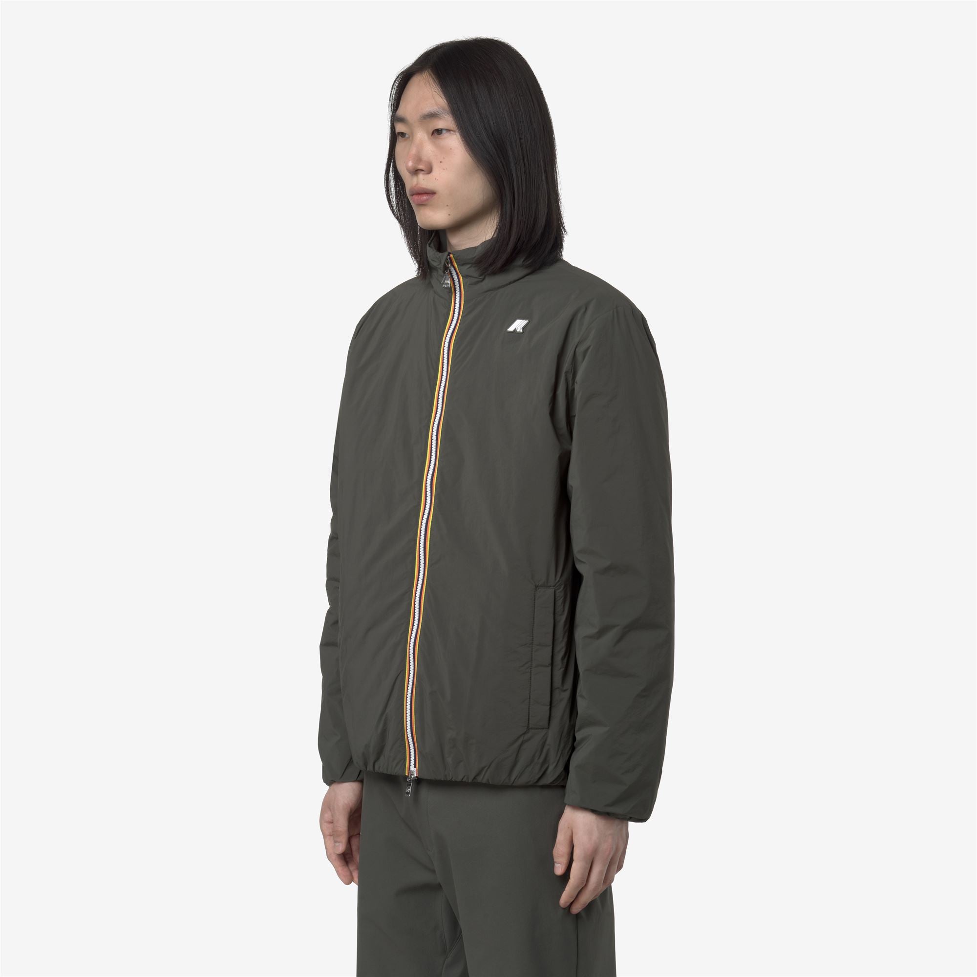 Jackets_MAN_VALENTINE PLAIN WARM_Short_GREEN BLACKISH - Commercial 5