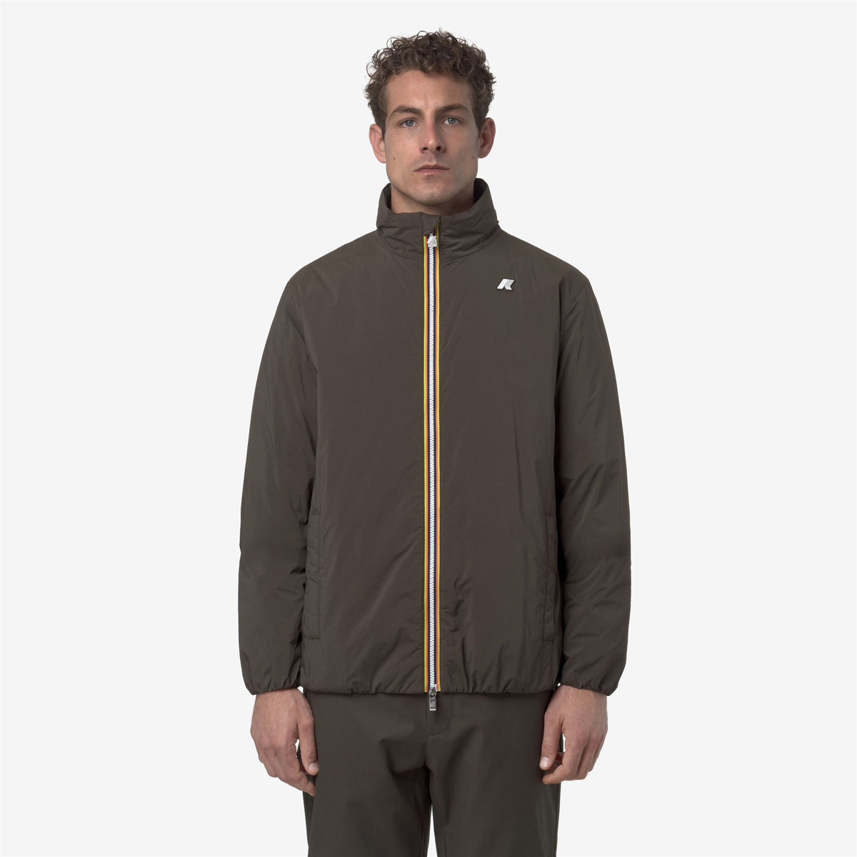 Jackets_MAN_VALENTINE PLAIN WARM_Short_Black Olive - Commercial 4