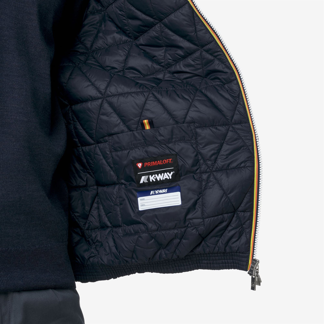 Chaqueta corta aislante azul para hombre con acolchado ecológico main