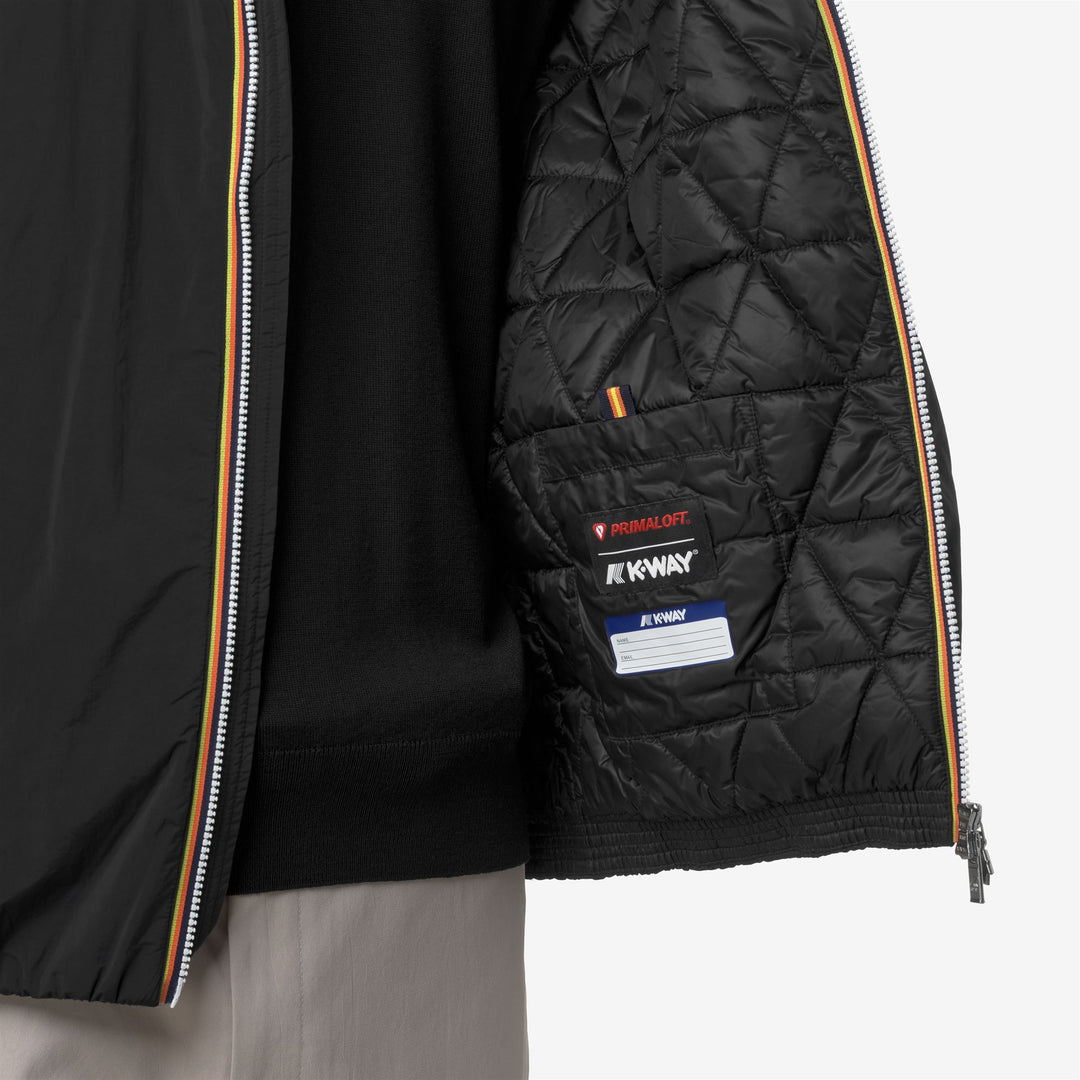 Chaqueta corta aislante negra para hombre con acolchado ecológico main