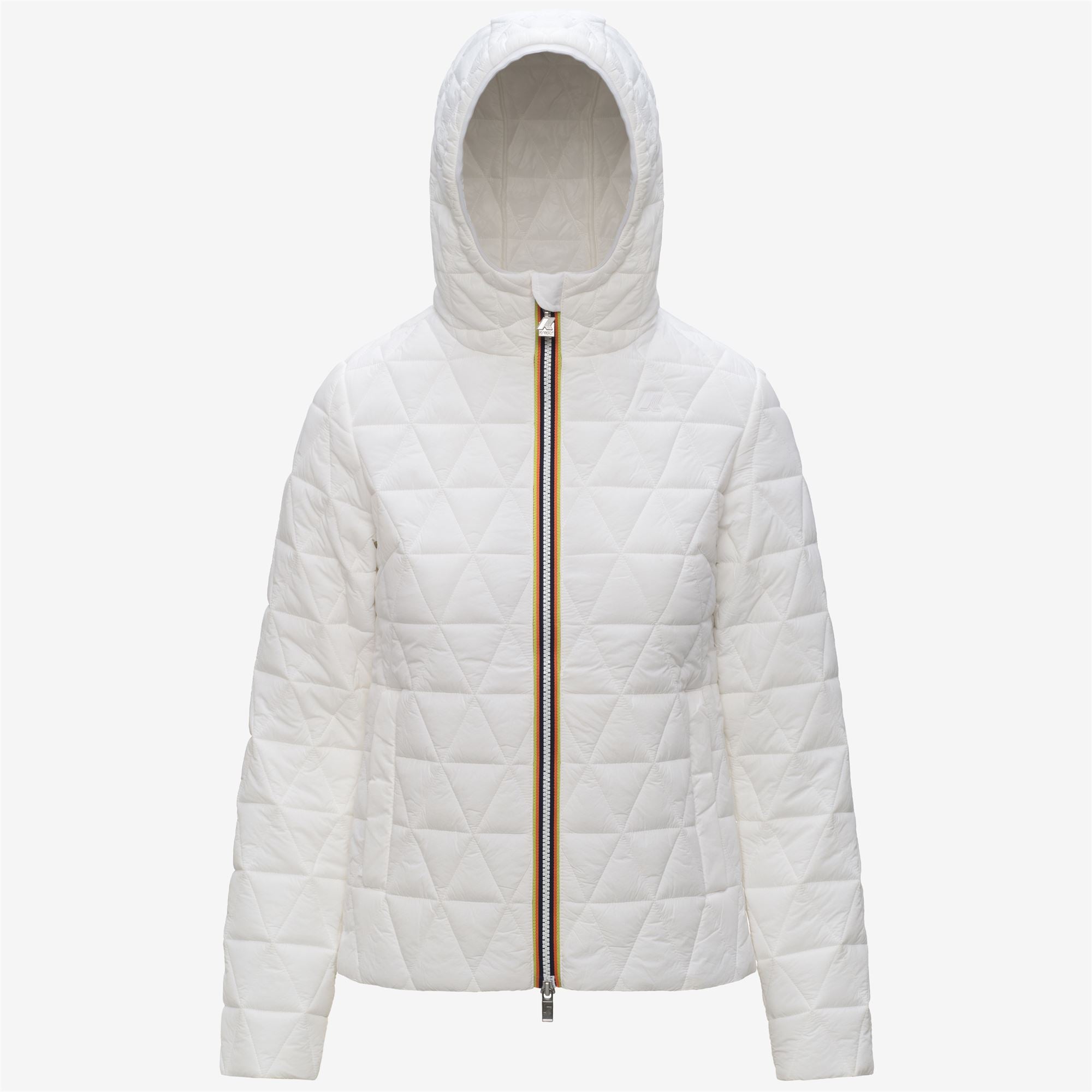 Jackets_Woman_LIL DIAMOND QUILTED WARM_Short_White - White - Commercial 1