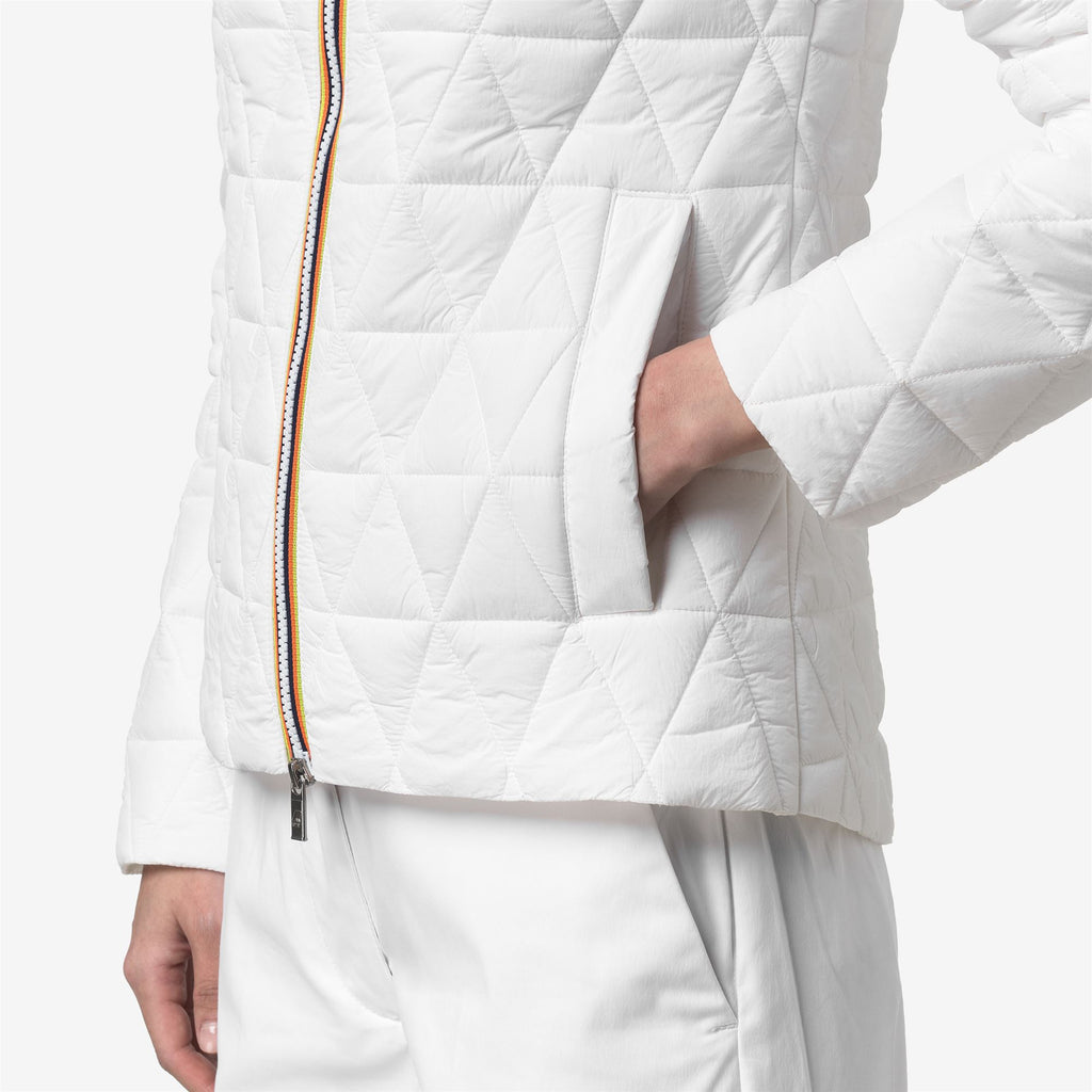 Jackets_Woman_LIL DIAMOND QUILTED WARM_Short_White - White - Commercial 7