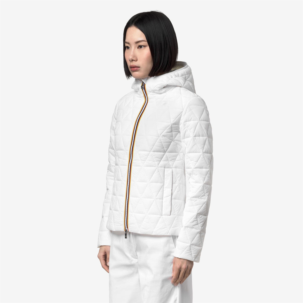 Jackets_Woman_LIL DIAMOND QUILTED WARM_Short_White - White - Commercial 5