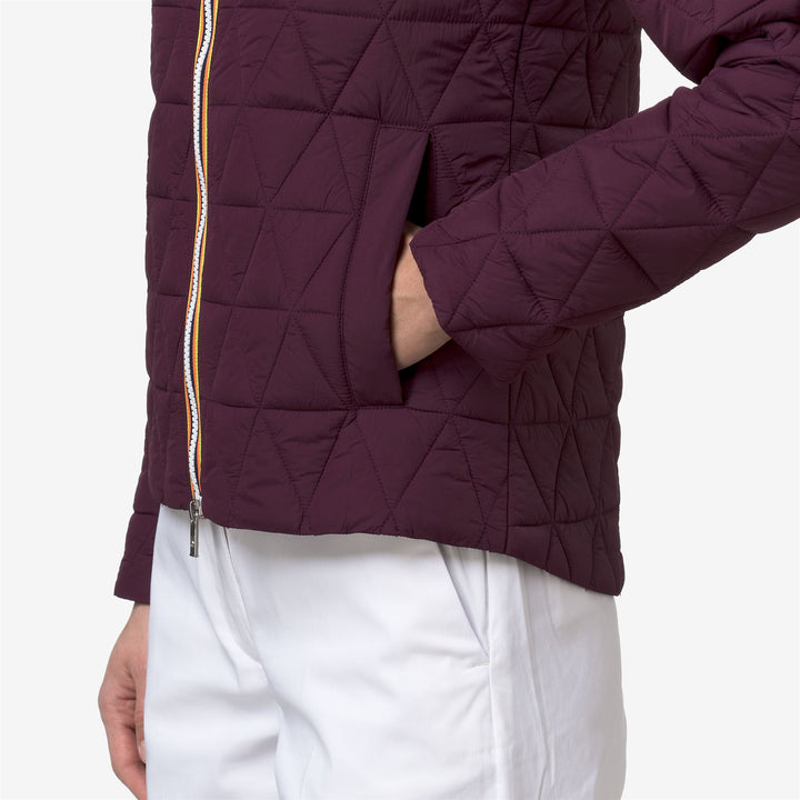 LIL DIAMOND QUILTED WARM - Jackets - Short - Woman - VIOLET MAUVE WINE 2