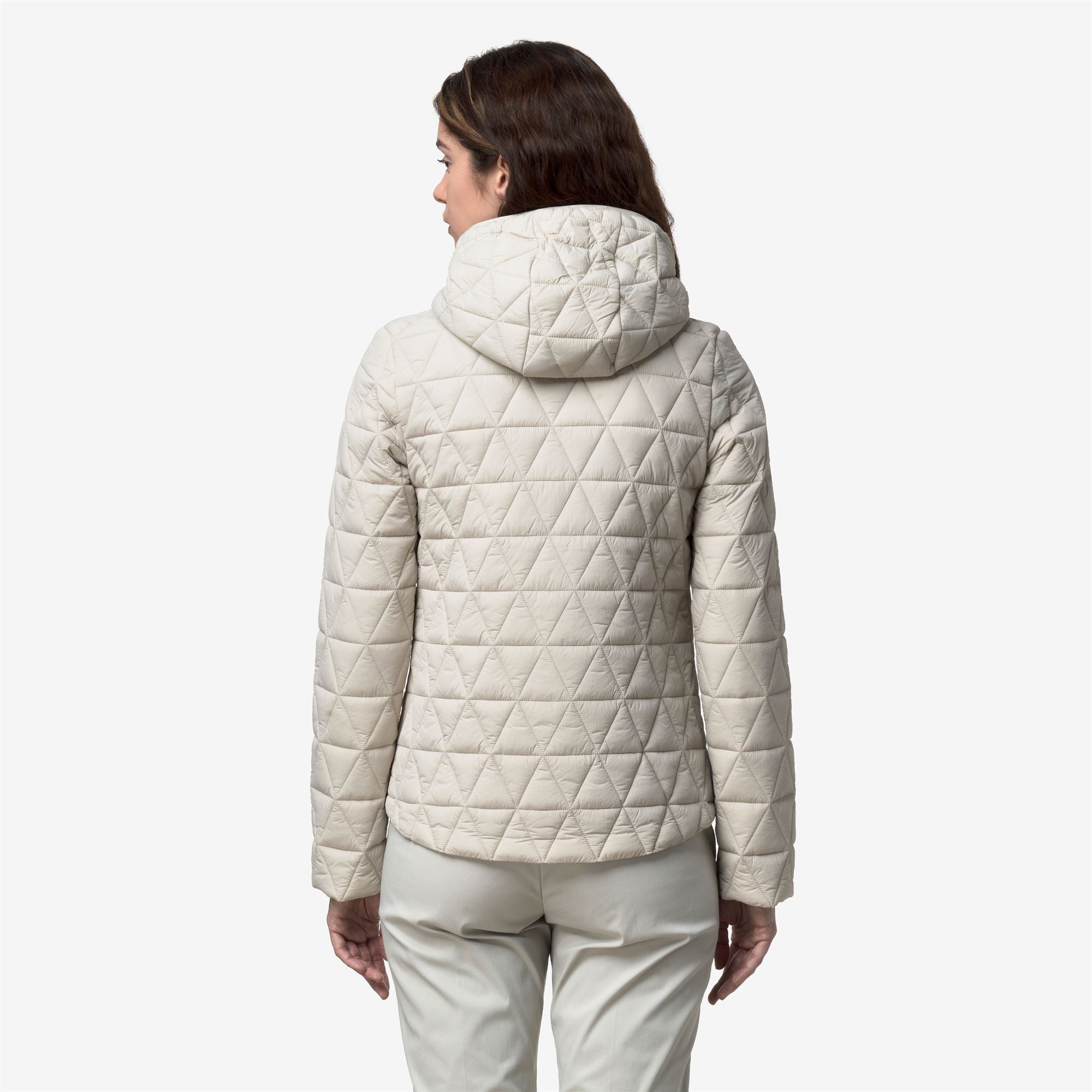 Jackets_Woman_LIL DIAMOND QUILTED WARM_Short_BEIGE LT - Commercial 6