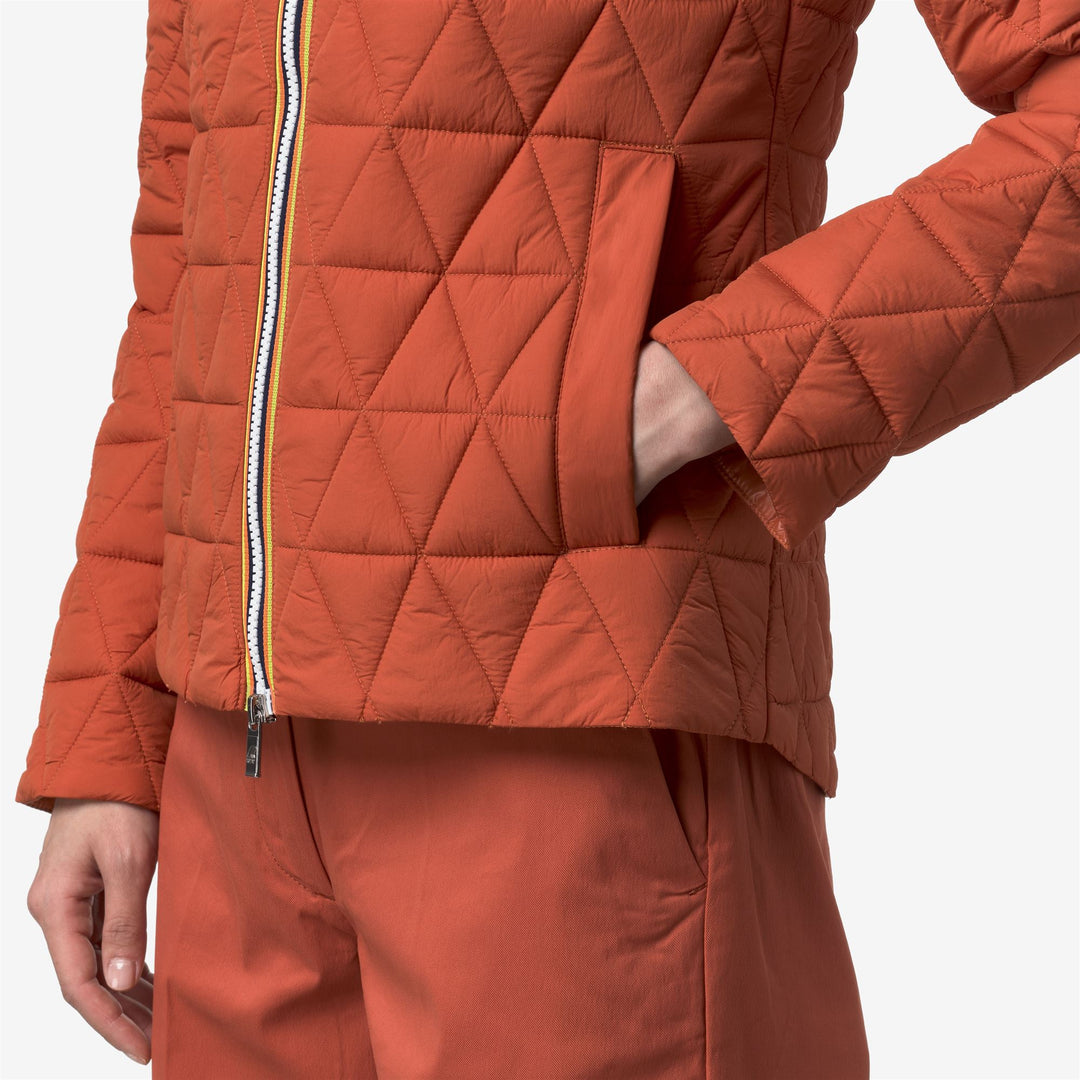 LIL DIAMOND QUILTED WARM - Jackets - Short - Woman - ORANGE BROWNISH main