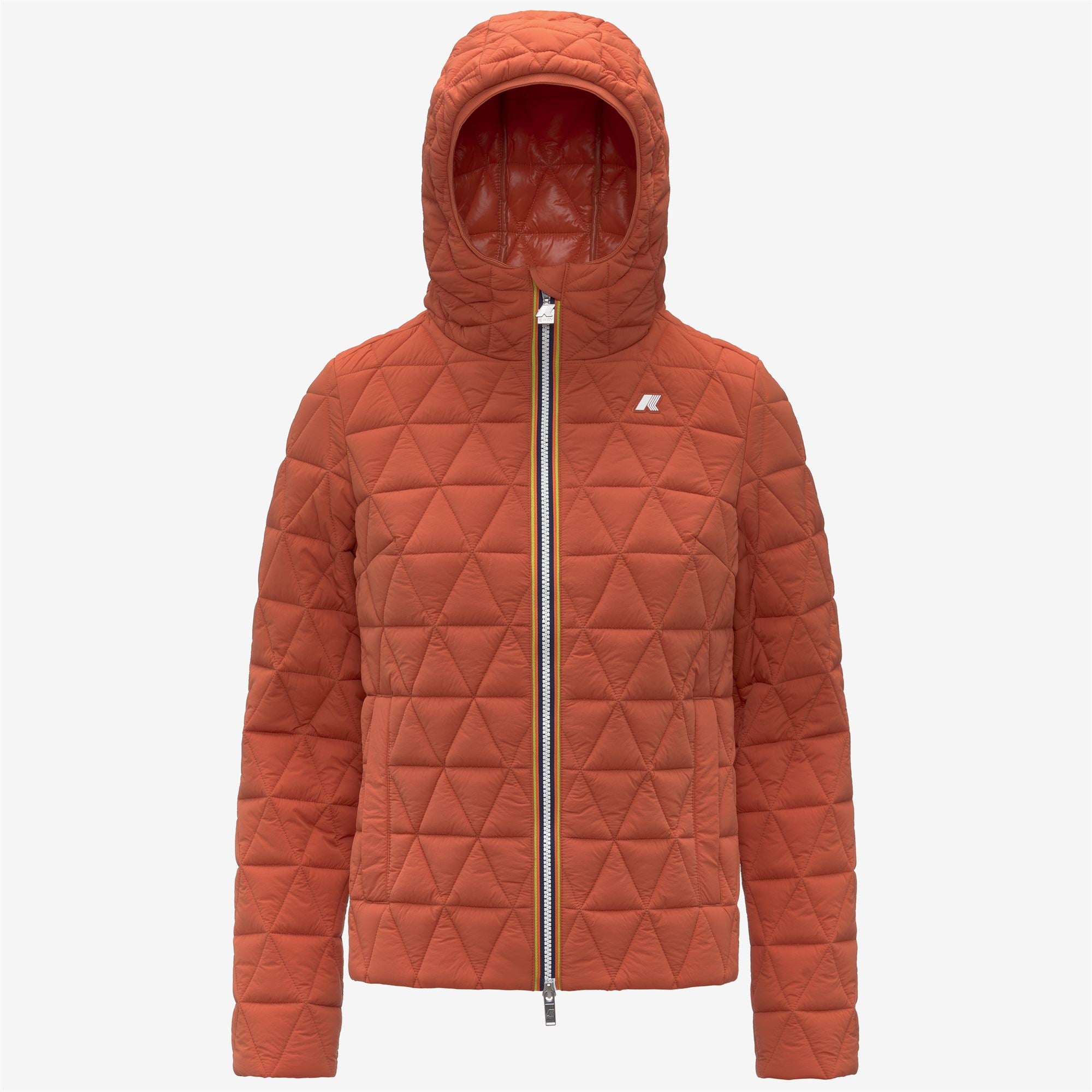 Jackets_Woman_LIL DIAMOND QUILTED WARM_Short_Orange Brownish - Commercial 1