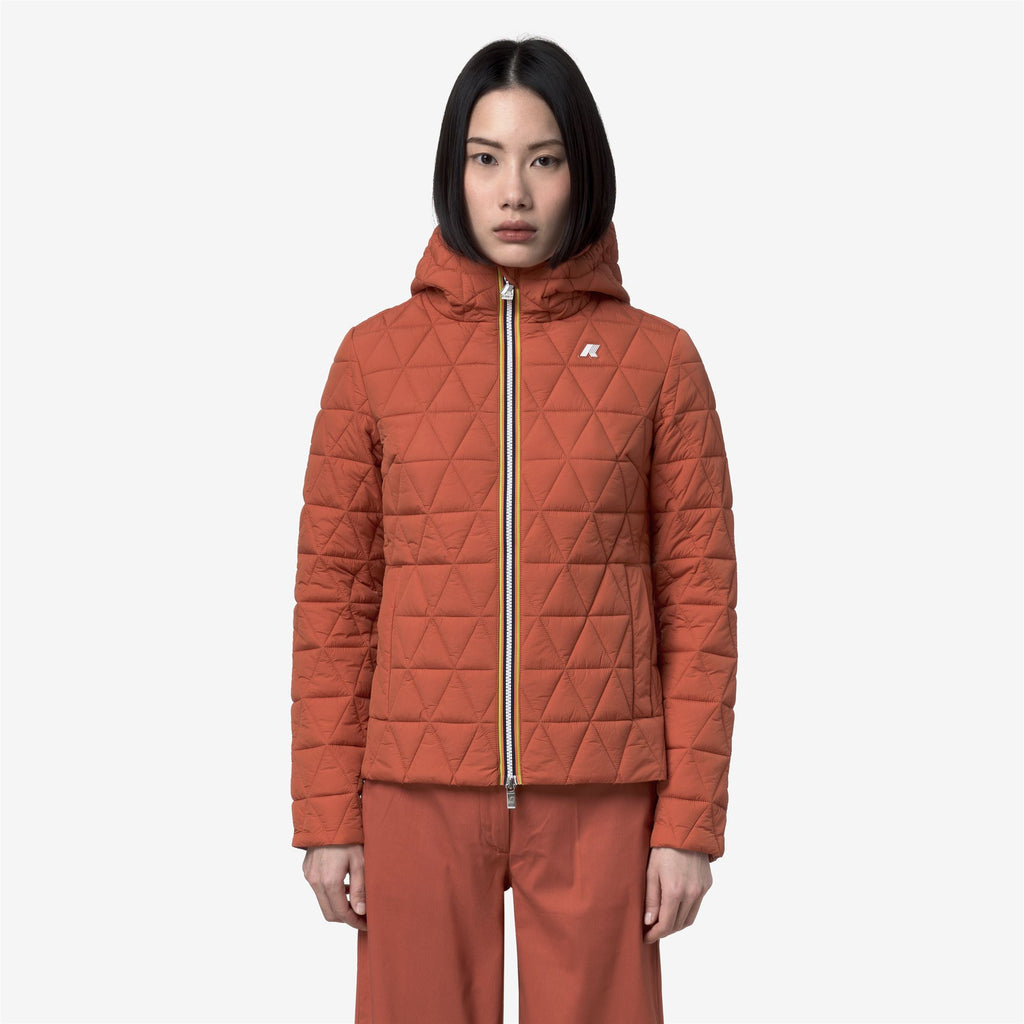 Jackets_Woman_LIL DIAMOND QUILTED WARM_Short_Orange Brownish - Commercial 4