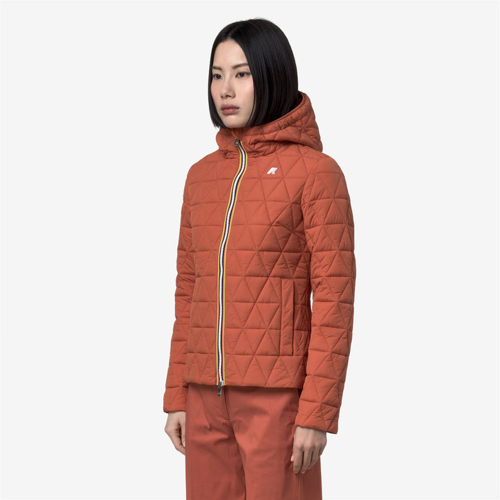 LIL DIAMOND QUILTED WARM - Jackets - Short - Woman - ORANGE BROWNISH 4