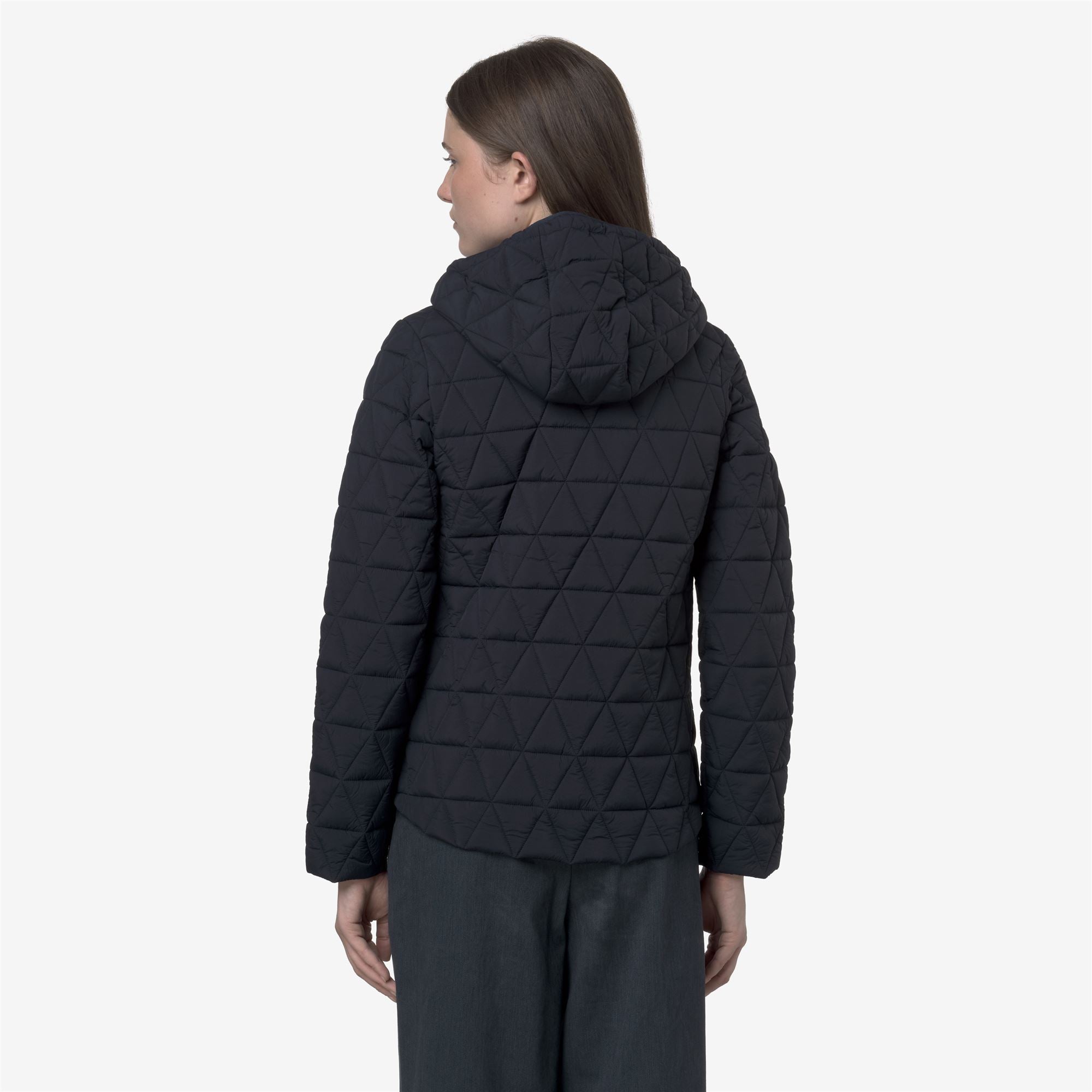 Jackets_WOMAN_LIL DIAMOND QUILTED WARM_Short_Blue Depth - Commercial 6