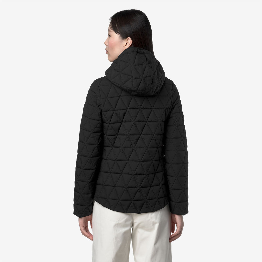 Chaqueta corta acolchada negra para mujer con relleno Primaloft main